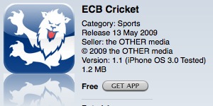 App - ECB Cricket